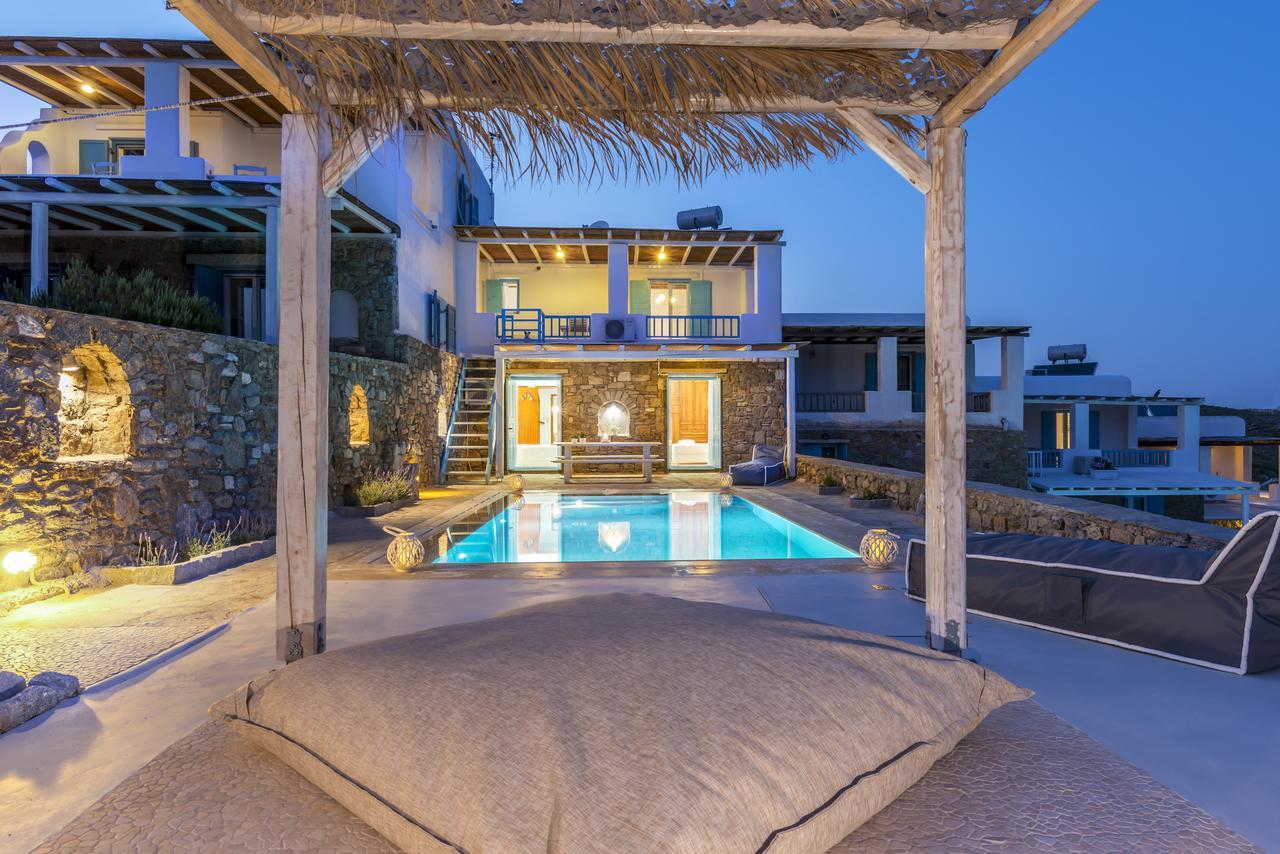 הוילה Merchia Beach Wild View Mykonos מראה חיצוני תמונה