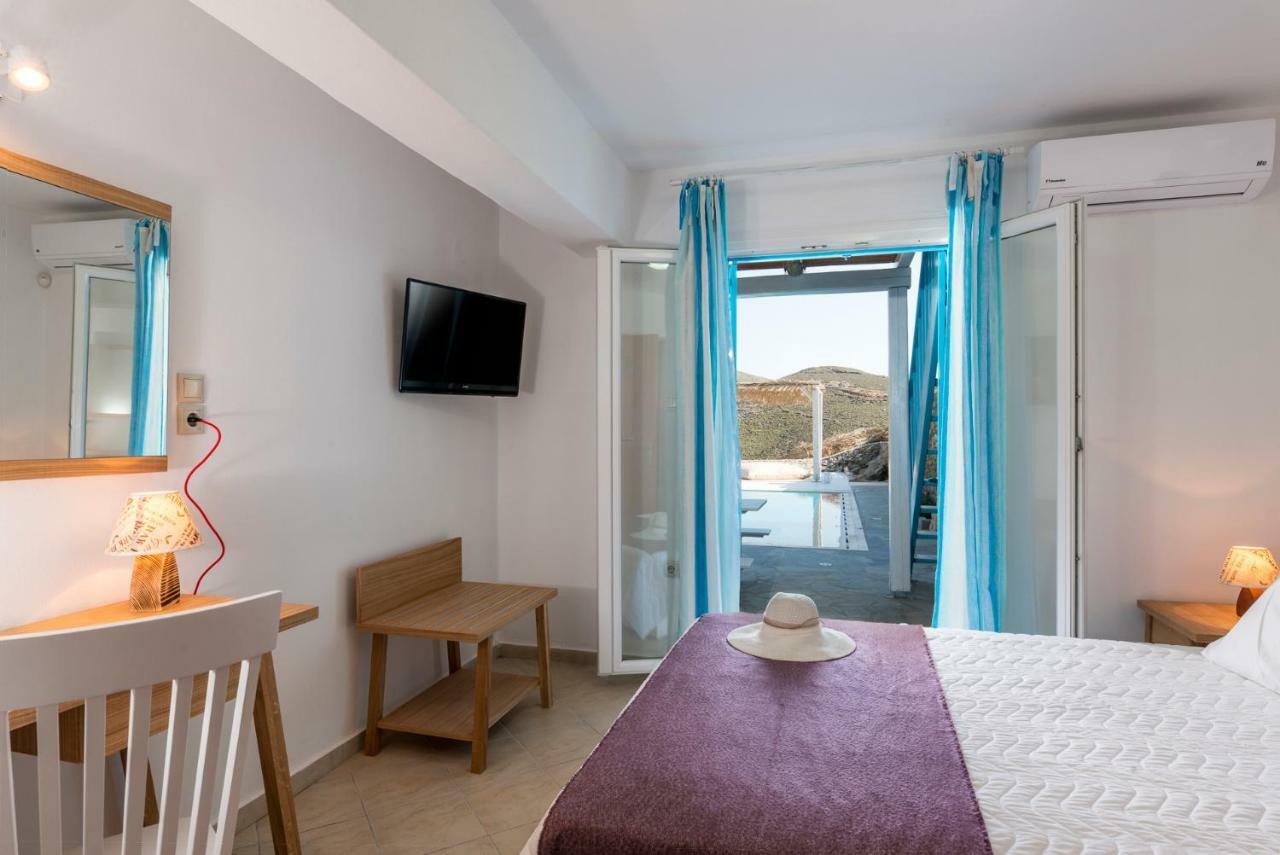 הוילה Merchia Beach Wild View Mykonos מראה חיצוני תמונה