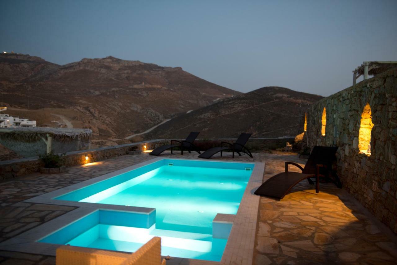 הוילה Merchia Beach Wild View Mykonos מראה חיצוני תמונה