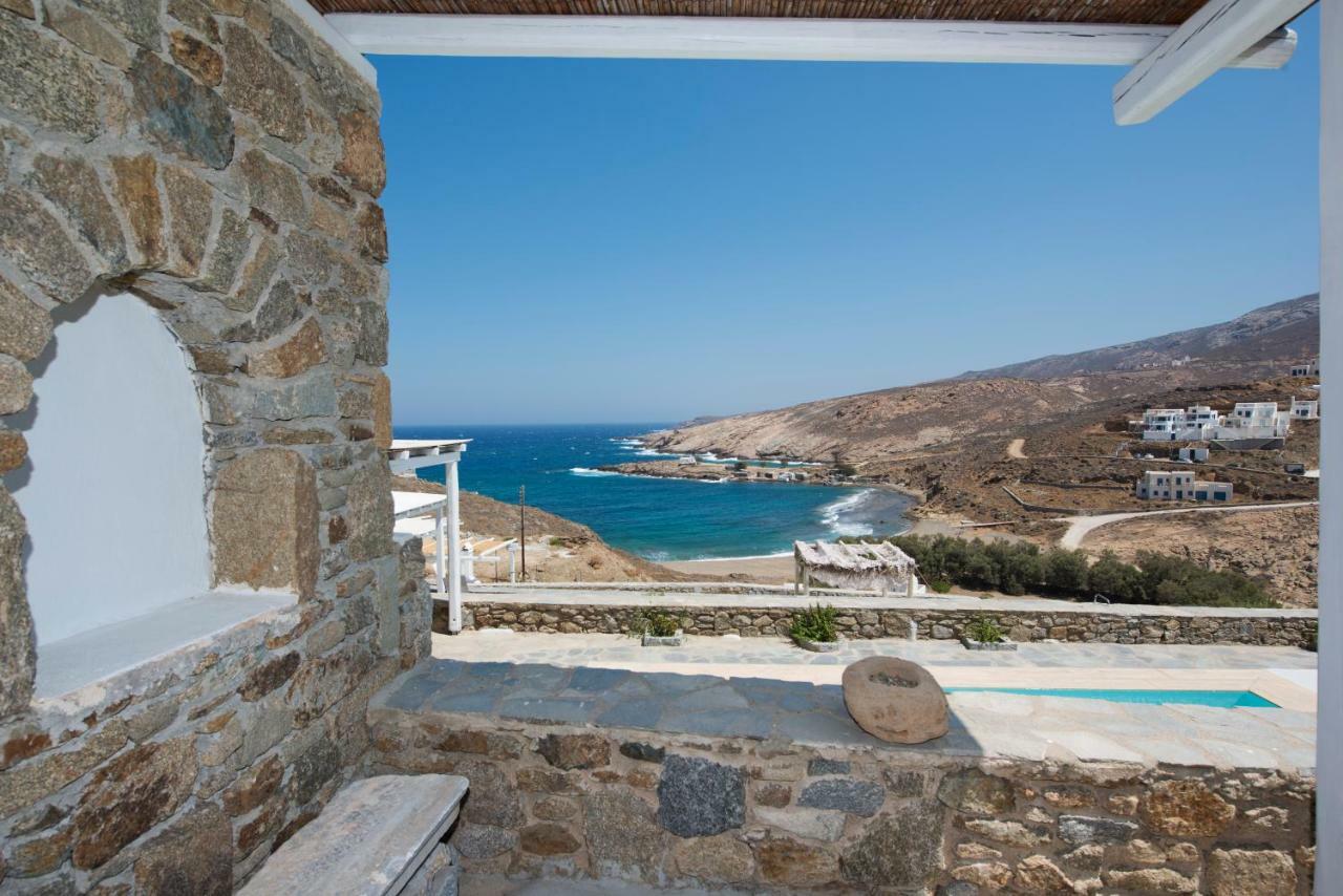 הוילה Merchia Beach Wild View Mykonos מראה חיצוני תמונה