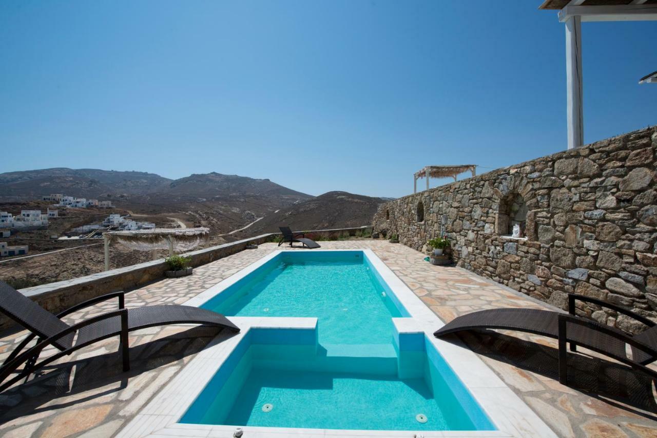 הוילה Merchia Beach Wild View Mykonos מראה חיצוני תמונה