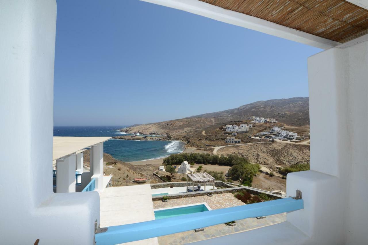 הוילה Merchia Beach Wild View Mykonos מראה חיצוני תמונה