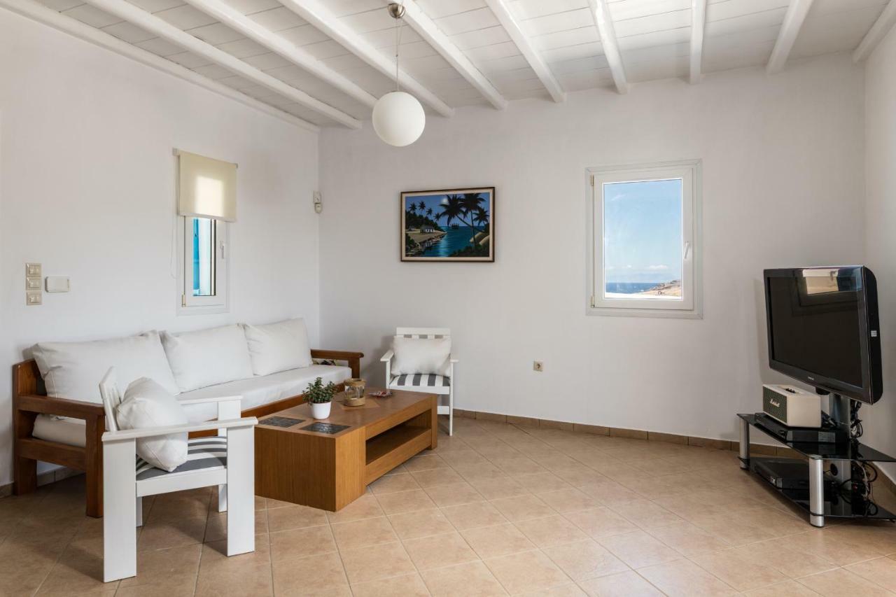 הוילה Merchia Beach Wild View Mykonos מראה חיצוני תמונה