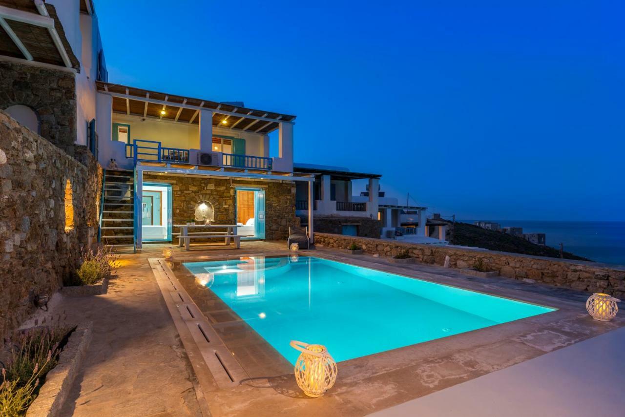 הוילה Merchia Beach Wild View Mykonos מראה חיצוני תמונה