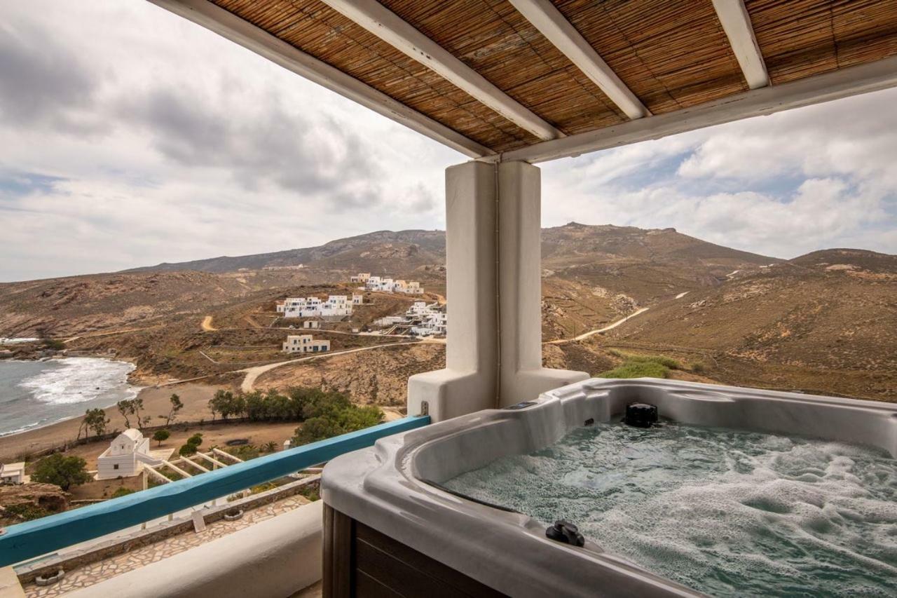 הוילה Merchia Beach Wild View Mykonos מראה חיצוני תמונה